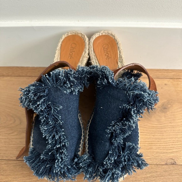 Chloe wedge sandals size 37 - Picture 2 of 4